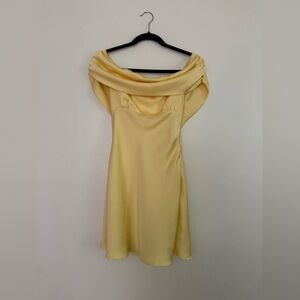 Beginning Boutique Yellow Mini Dress